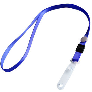 透明宽边塑料按扣胸卡绳胶皮宽头皮扣工作绳证件吊绳挂牌工牌绳子