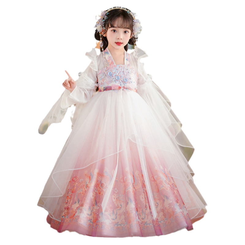 桃花仙子花神汉服小女孩中国风