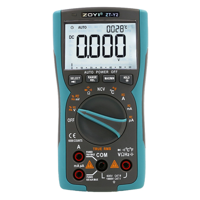 众仪数字万用表ZT-Y1Y2自动量程高精度万能表维修电工防烧电容