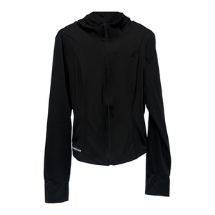 三环路防晒衣短款纯色黑胶帽檐全方位遮阳速干冰丝外套休闲上衣女