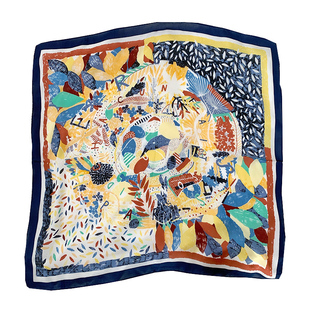 网红法式复古大方巾女百搭夏季防晒丝巾ins海边沙滩遮阳披肩头巾