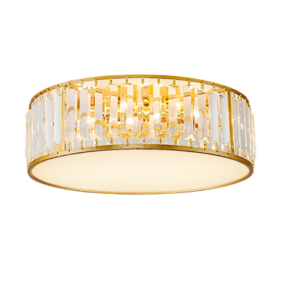 现代简约水晶法式吸顶灯玻璃