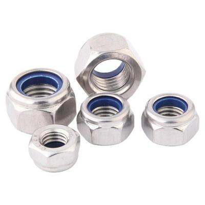 尼龙自锁螺母DIN985防松锁紧304