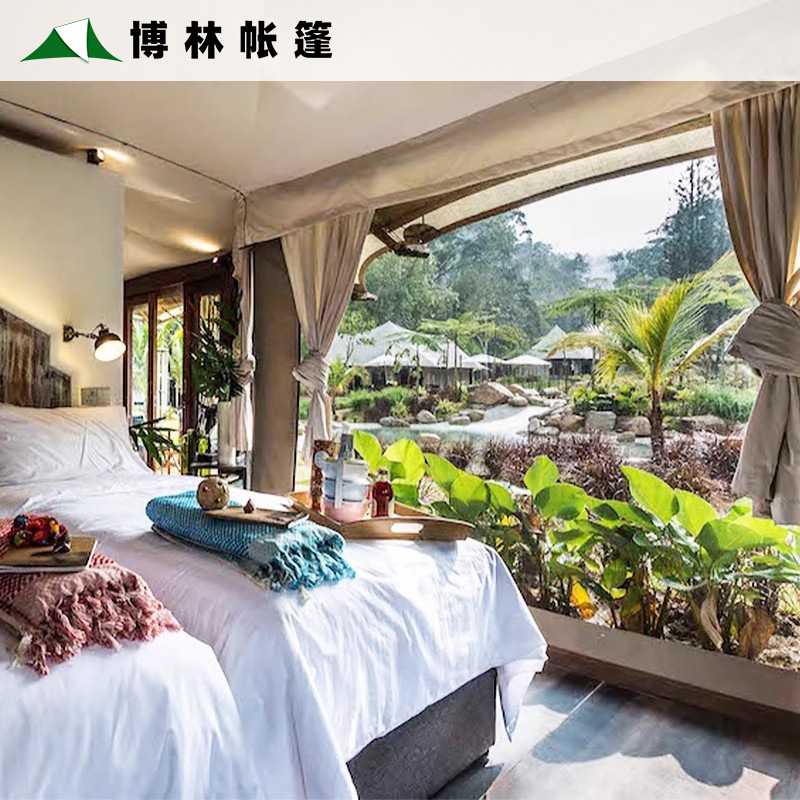 户外野奢酒店帐篷景区带旅卫浴文度假房民宿帐篷农庄篷接待