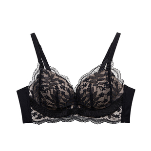 超聚拢小胸高端透气增厚8cm厘米内衣蕾丝胸罩提胸性感衣舒适显大