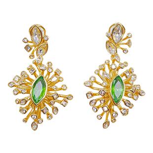 青岛饰品欧美鬼才小众简约个性百搭烟花系AB打标耳环