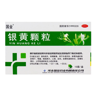 国金银黄颗粒 4g*10袋/盒 外感风热口渴发热咽干咽痛扁桃体炎咽炎