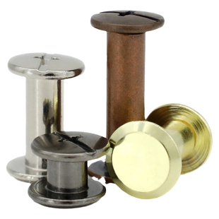 镀镍铜子母铆钉账本钉相册红对接对锁子母螺丝钉卯钉黑柳帐钉