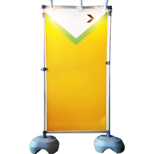 快展展架海报展板大幅面广告背景架户外注水底座多面联连屏立式