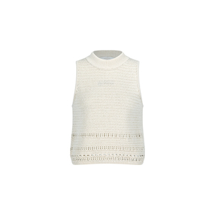 [AMOMENTO] 26PS CROCHET KNIT VEST 26早春新款钩针针织百搭马甲