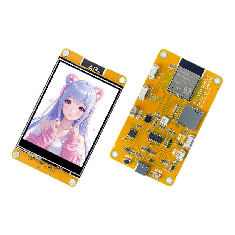 ESP32开发板WiFi蓝牙2.8寸显示屏TFT模块触摸屏 LVGL HMI GUI开发
