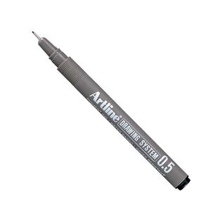 Artline日本旗牌专业绘图笔0.05-0.8工程设计工业建筑结构图画画黑红蓝色水性中性笔美术学生绘画用笔EK-231N