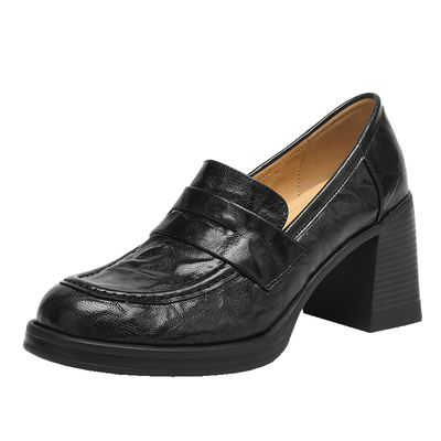 Dale黛迩人间芭比复古小皮鞋高跟