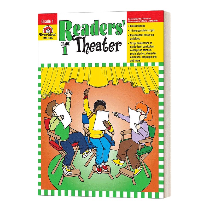 英文原版 Readers' Theater Grade 1 小读者大剧场话剧编排练习 一年级 英文版 进口英语原版书籍儿童外文书