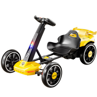 2025免安装儿童电动车可坐人四轮折叠卡丁车男女孩宝宝遥控电瓶车