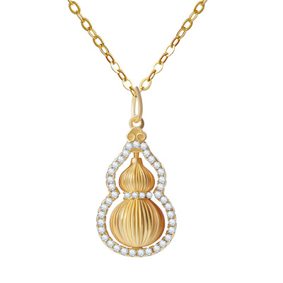 宫里上新福禄寿全纯银葫芦项链