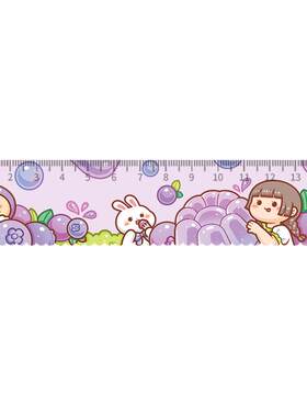 系列刻度可爱少女心画图尺小麻薯