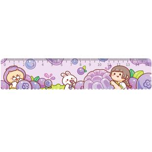 小麻薯亚克力尺子系列手账刻度标尺透明创意可爱少女心卡通ins风多功能手帐画图尺直尺尺子绘图测量学生文具