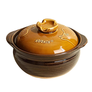 姆明土锅 厚实保温粗砂锅煲仔饭 耐干烧不易裂焖饭锅巴汤锅釉下彩