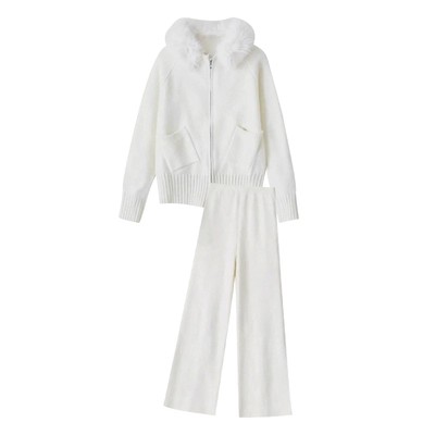 孕妇套装秋冬2025新款杏色