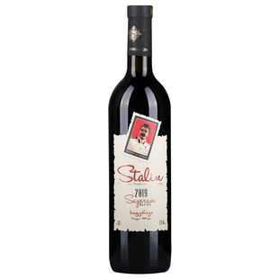 卡赫季斯大林saperavi干红葡萄酒 格鲁吉亚原瓶进口红酒750ml单支