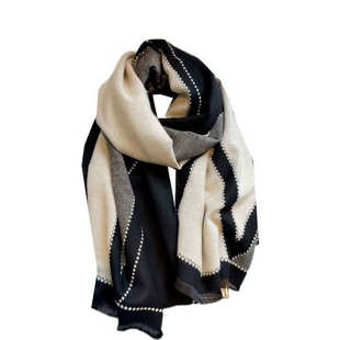 恒源祥100%羊绒围巾女秋冬季高端加厚羊毛空调披肩送妈妈生日礼物