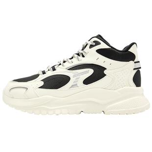 乔丹小千禧高帮加绒保暖棉鞋男休闲鞋2025冬季新款革面防水运动鞋