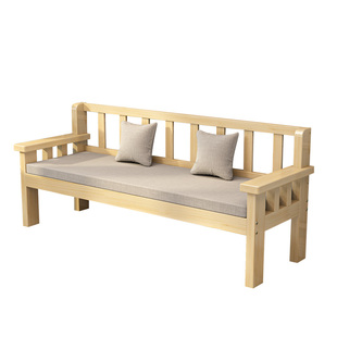 实木沙发床可折叠客厅双人小户型推拉两用简约现代实木沙发推拉床