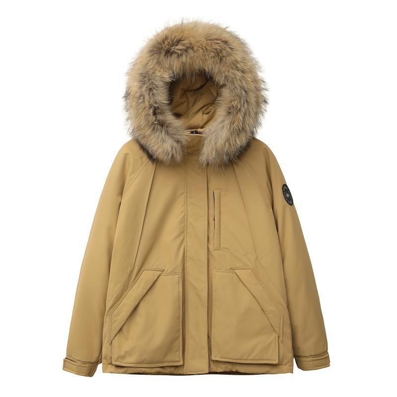 90绒加肥羽绒服大码女装胖mm200斤短款工装派克大码羽绒外套女冬