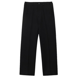 秋冬松紧腰直筒裤男士西裤修身时尚百搭男裤痞帅韩版冬季男款长裤