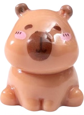 微景观可爱叠叠乐卡皮巴拉水豚