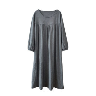 康妮雅睡裙女春秋款纯棉长袖2026新款睡衣休闲家居服宽松睡衣裙