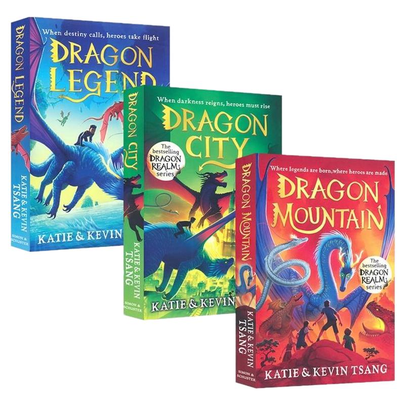 Dragon Mountain Legend City 龙山龙之传说龙城 3册套装 奇幻冒险故事 英语章节小说 英文原版进口儿童图书