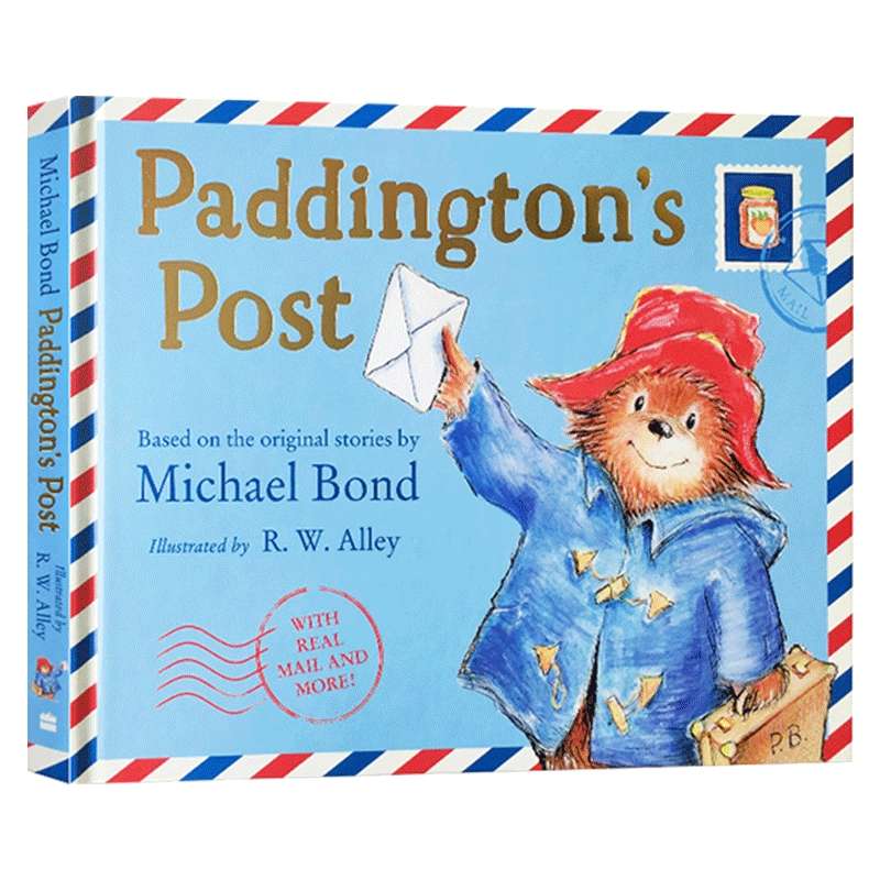 帕丁顿熊的邮件 英文原版 Paddington's Post 帕丁顿熊的明信片 儿童互动游戏书绘本 精装 帕丁顿熊的英国之旅 英文版进口英语书籍