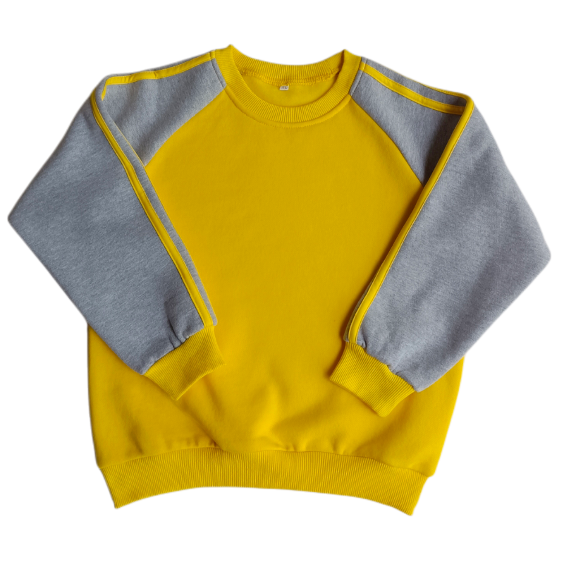 幼儿园园服春秋冬黄灰拼色小学生班服抓绒加厚卫衣儿童运动服套装