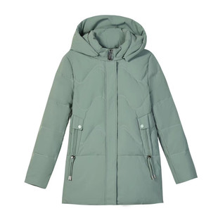 2025新款冬季中老年羽绒服女中长款洋气妈妈装白鸭绒加厚保暖外套