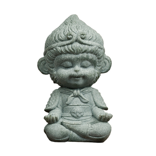 青砂造像小悟空 文房四宝笔搁笔架创意书房摆件桌面