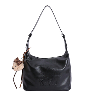 秋冬季复古大容量包包女2025新款休闲通勤单肩斜挎包松弛感托特包