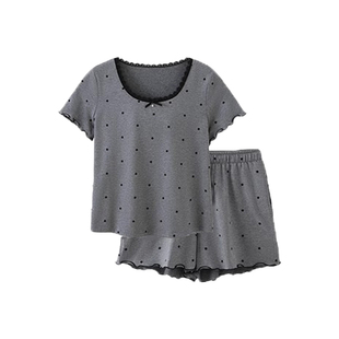 带胸垫睡衣女夏季短袖冰丝女士吊带背心家居服套装2026新款可外穿