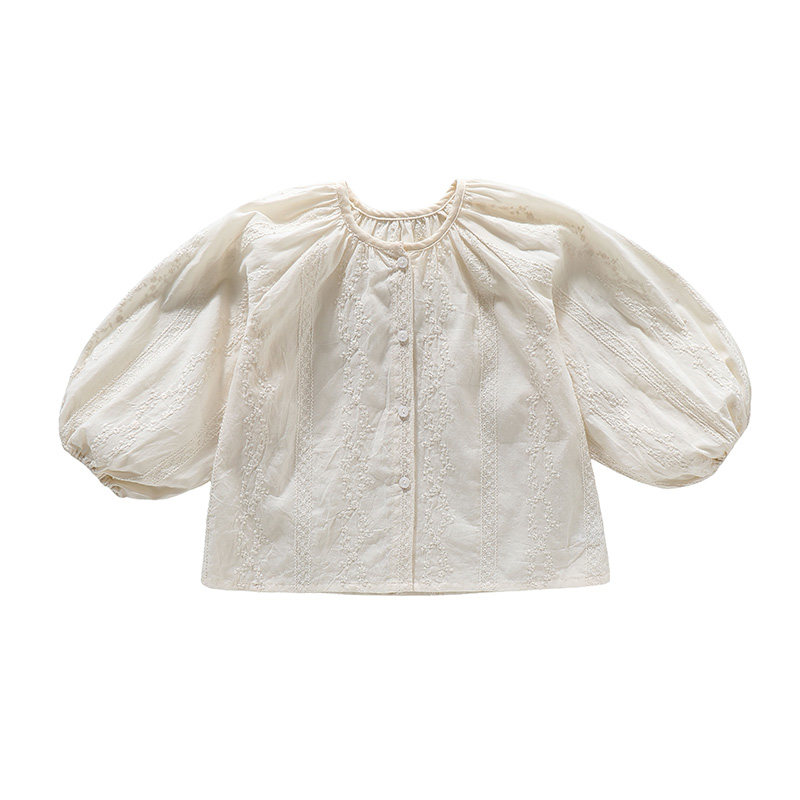 精致刺绣款棉质上衣春夏新品