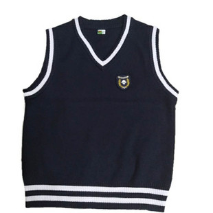 南宁市校服针丝背心马甲藏蓝色纯棉亲希望中小学生校服背心包邮