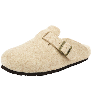 UBZ 包头毛毡加绒勃肯拖鞋女士秋冬季2026年新款厚底博肯毛毛女鞋