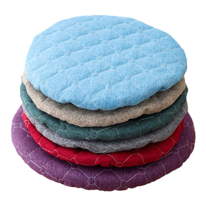 圆凳子套罩加厚坐垫安装便携四季通用家用学校餐厅圆形坐套简约