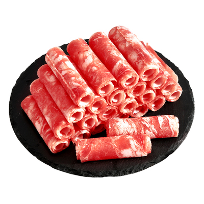 原切牛肉卷火锅牛肉片谷饲肥牛卷新鲜火锅烤肉烧烤食材肥牛片商用