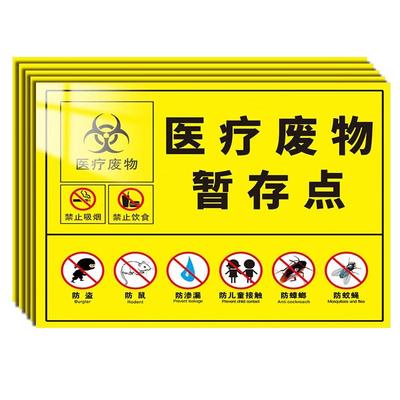 新版医疗废物标贴贴纸全套