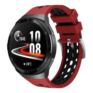 适用华为GT2e手表专用硅胶表带官方同款watch gt弧形接口活力运动防水透气替换腕带个性潮非原装配件保护壳