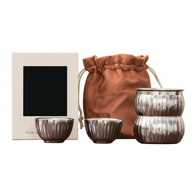 榜盛纯钛便携旅行茶具一壶二杯