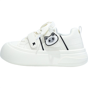 人本鞋子女春季2026新款爆款学生百搭小白鞋厚底运动休闲板鞋子潮