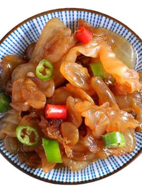 宁波特产即食海蜇头凉拌菜