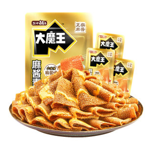 盐津铺子大魔王麻酱素毛肚2026爆款素肉零食正宗六必居独立包装
